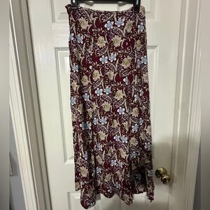 Forever 21 floral maxi skirt